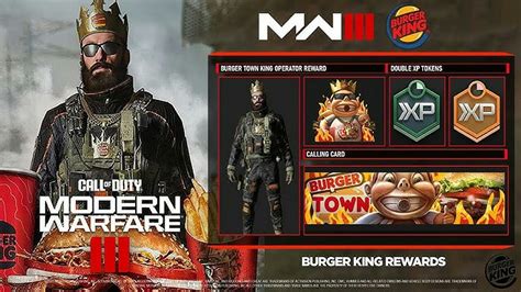 burger king mwiii|mw3 burger king calling card.